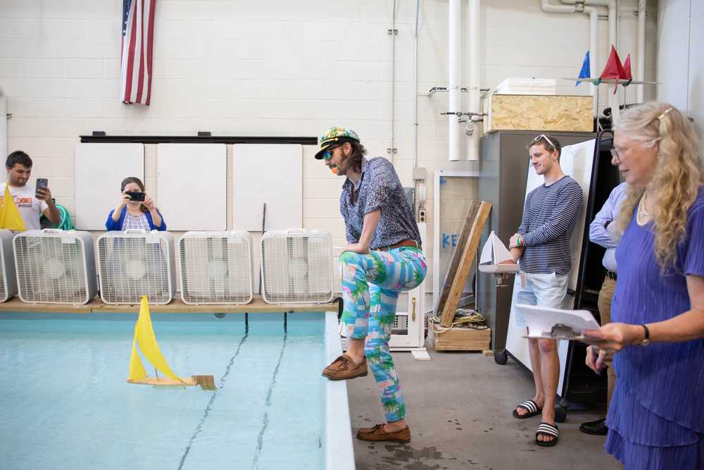 Engineering Students Race for 29th Annual Wooden Shoe Regatta